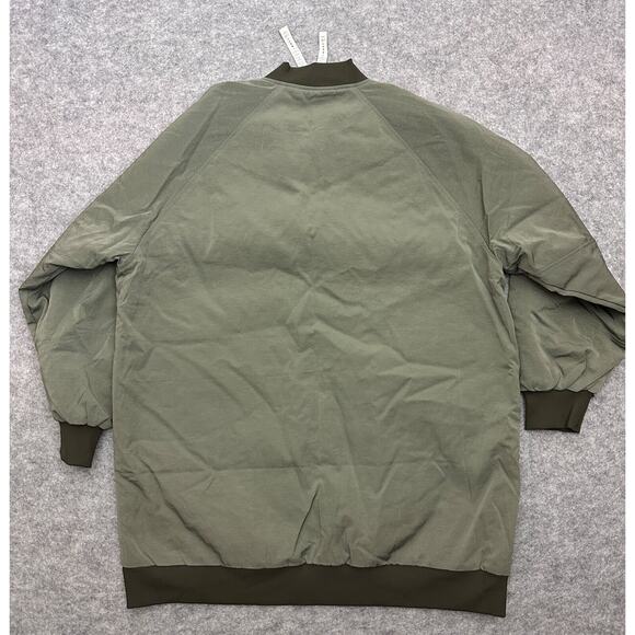 Lululemon Oversized Fit Non Stop Bomber Jacket Reversible Sage Olive Green Sz 8 - Picture 9 of 13